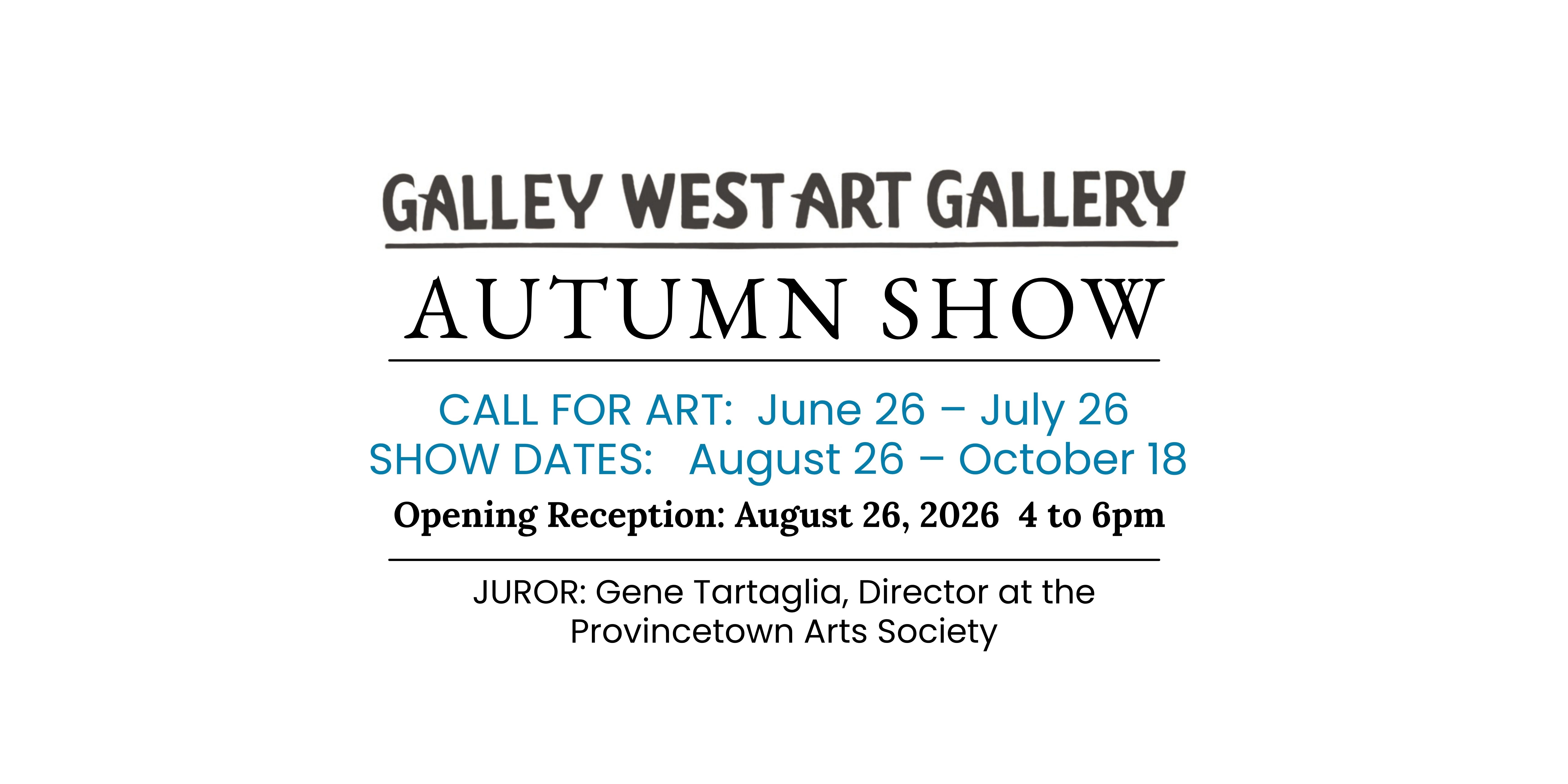 Autumn 2026 Call for Art
