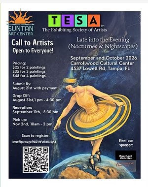 Open Call TESA/Suntan Art-Late into the Evening (Nocturnes & Nightscapes)