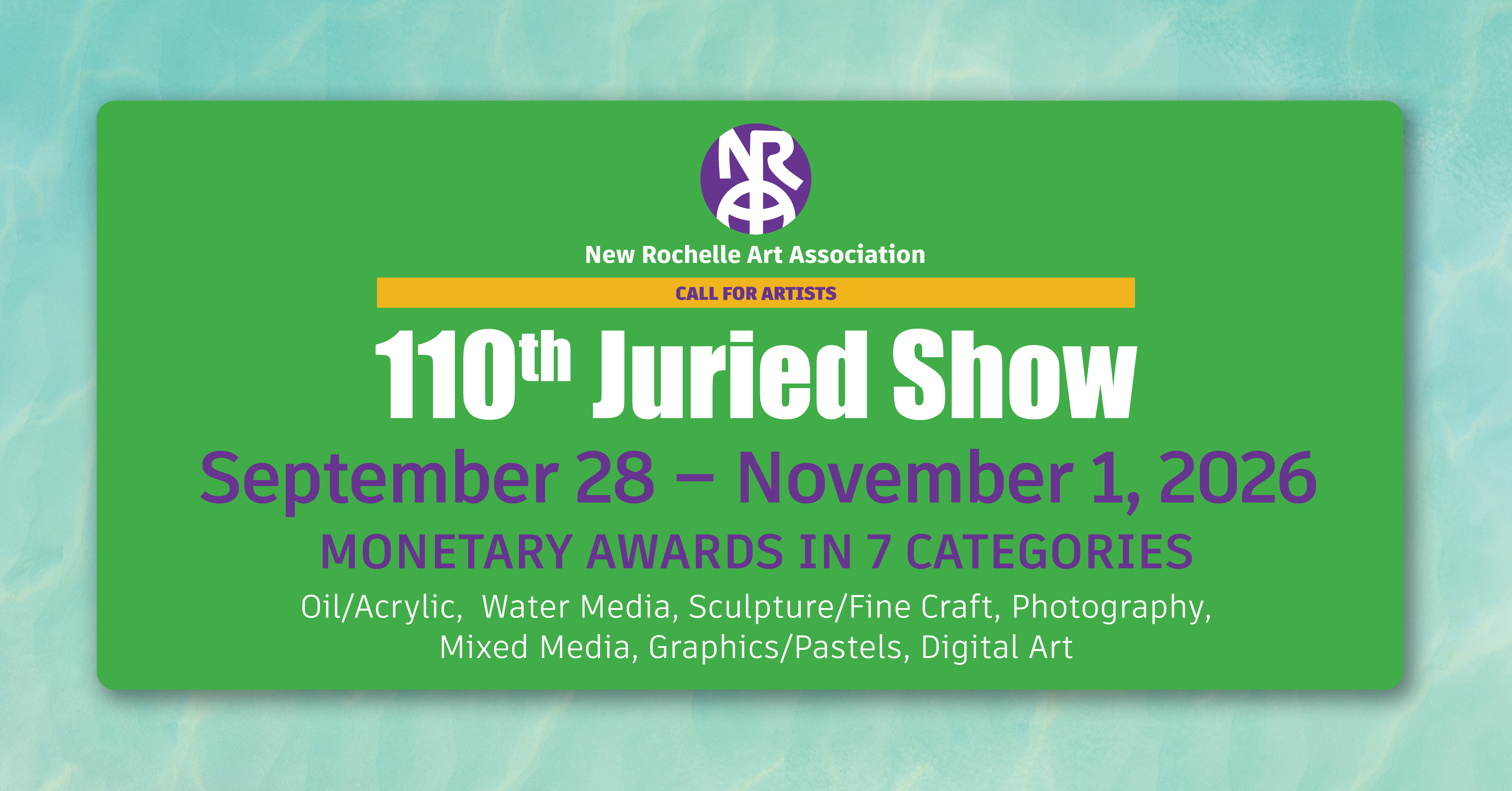 110th New Rochelle Art Association Annual Open Juried Show