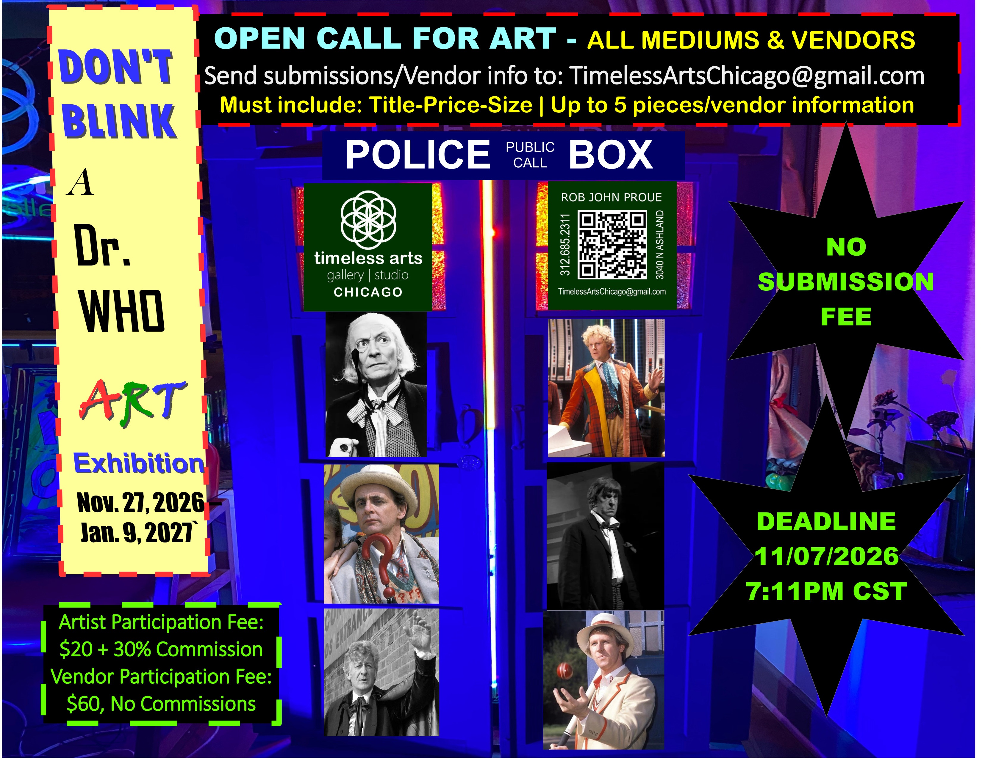 OPEN CALL | DON'T BLINK | a Dr. WHO Art Exhibition