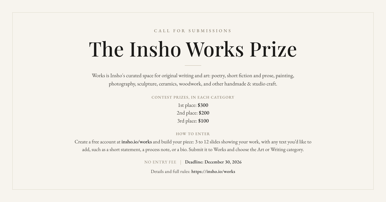 The Insho Works Prize
