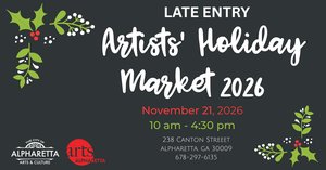 LATE ENTRY Artists Holiday Market 2026