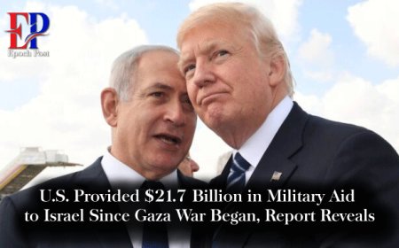 U.S. Provided $21.7 Billion in Military Aid to Israel Since Gaza War Began, Report Reveals