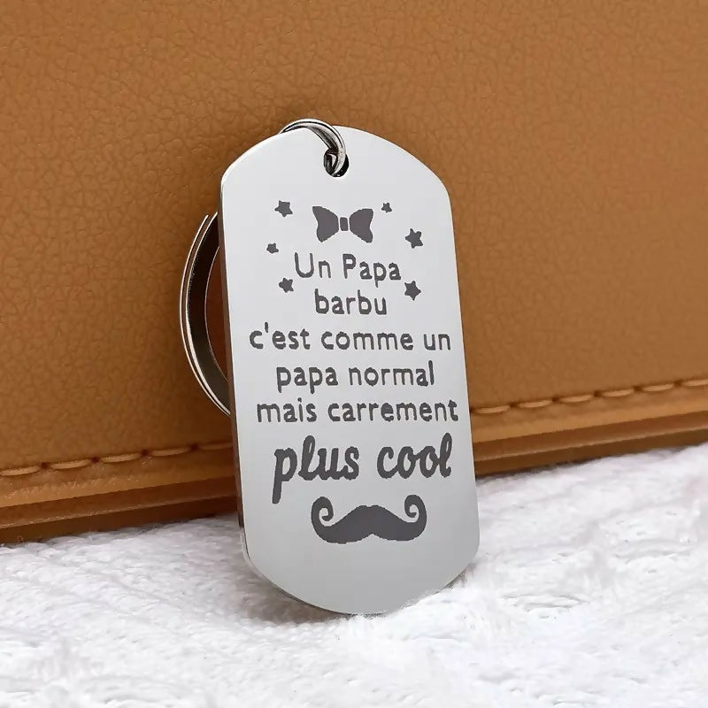 Porte-clés 'Papa barbu'