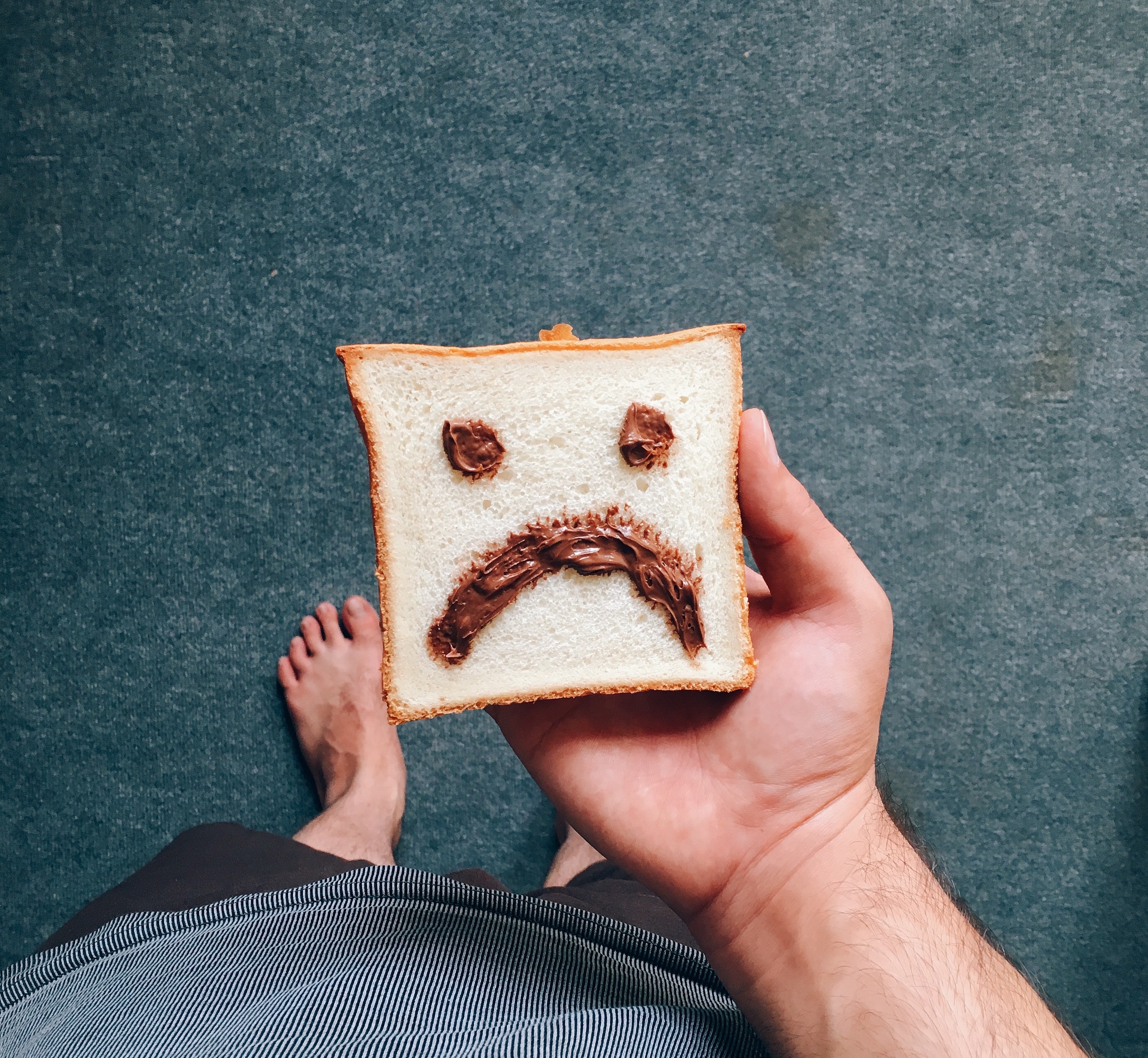 Sometimes even toast feels sad for no reason