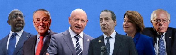 Raphael Warnock
Chuck Schumer
Amy Klobuchar
Bernie Sanders
Jamie Raskin
Mark Kelly