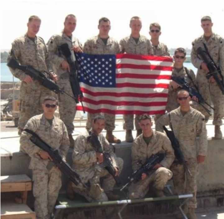Image of Ruben Gallego with his unit Image of Ruben Gallego with his unit