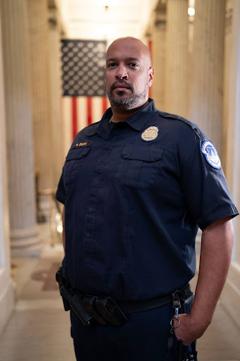 Image of Harry Dunn in his Capitol Police uniform