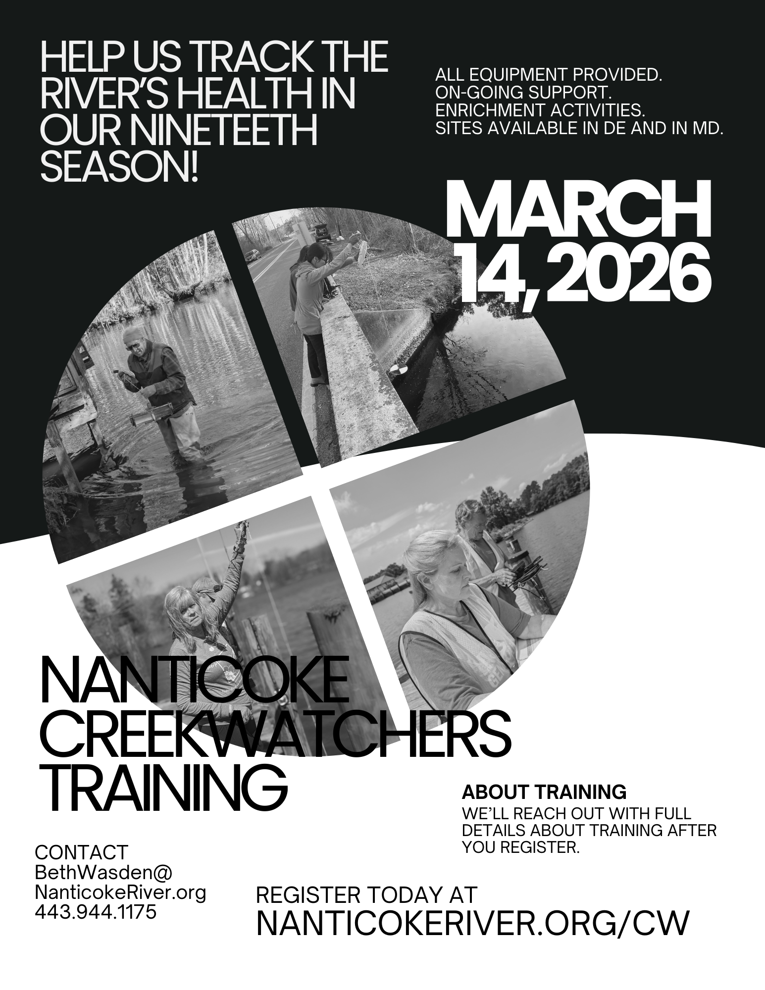 Register for 2026 Nanticoke Creekwatchers Training - NanticokeRiver.org/cw