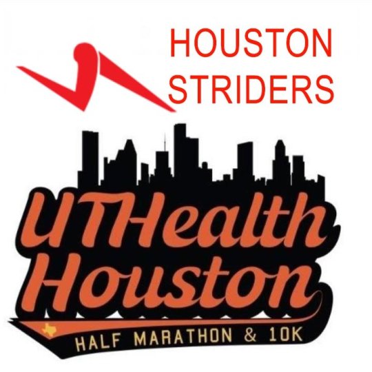 Houston Striders UTHealth Houston Half Marathon and 10K logo