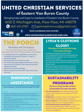 United Christian Services | United Way of Southwest Michigan