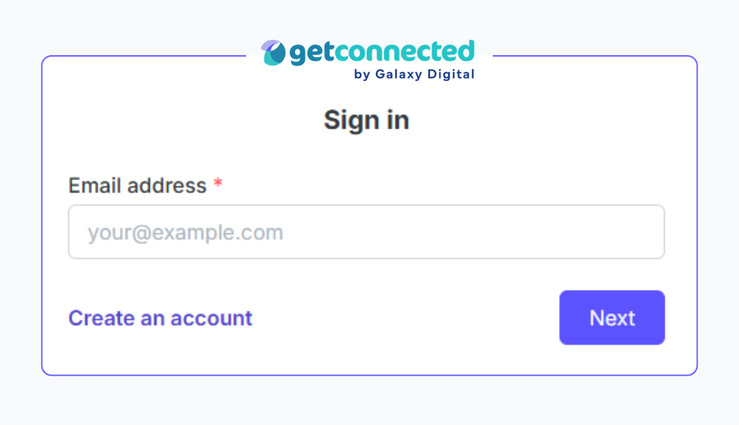 New Sign In Page Sign in page display