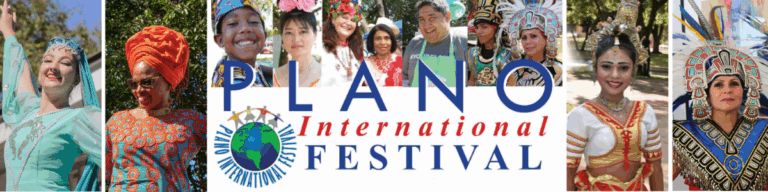 Several adults from different regions around the world dressed in traditional garments and ornate headpieces