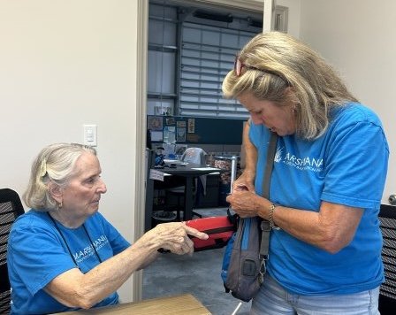 Volunteer supporting operations and event preparation