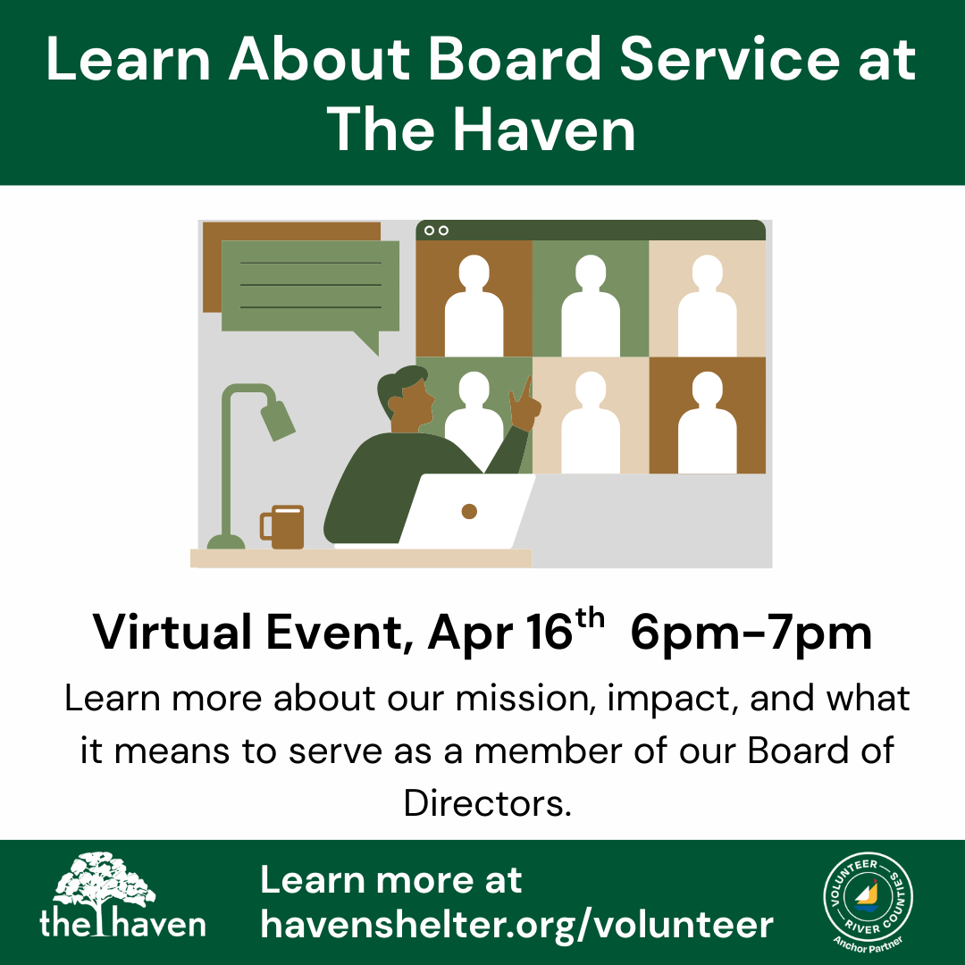 Info graphic with details on Board Service informational event.