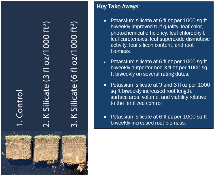 Harrell'sMAX® Potassium Silicate Effect on 'Ultradwarf' Bermudagrass