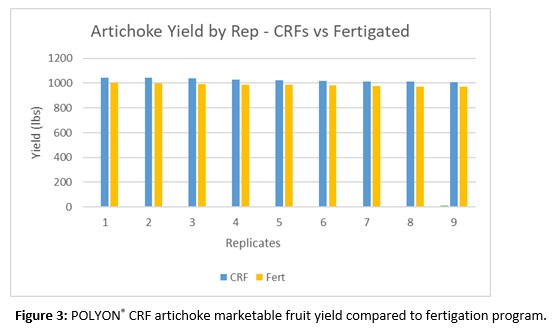 POLYON® Controlled-Release Fertilizer Artichoke Studies