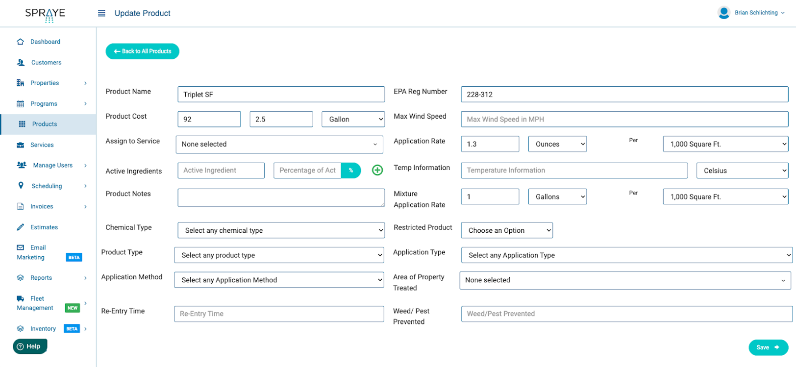 Spraye Lawn Care CRM - Making Managing Your Lawn Treatment Business Easier