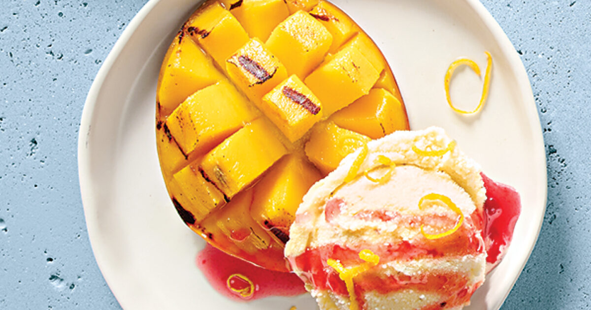 Grilled Mangoes with Ice Cream Recipe - Life:Beautiful Magazine