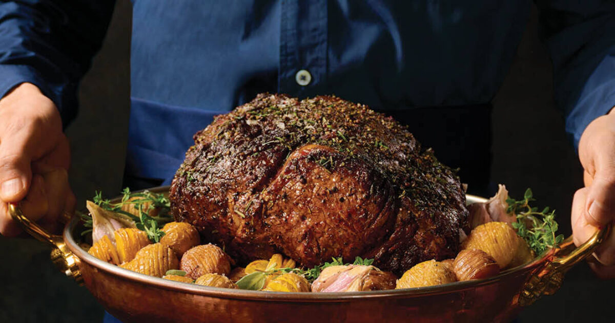 Herb-Roasted Prime Rib with Baby Hasselback… - Life:Beautiful Magazine