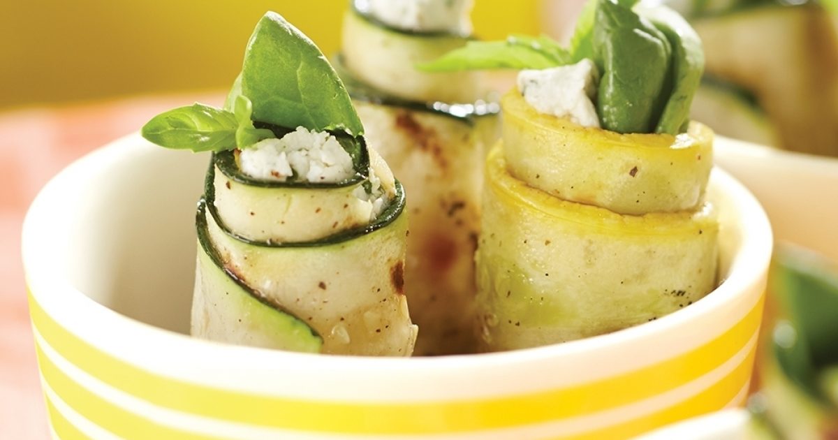 Squash and Goat Cheese RollUps Recipe LifeBeautiful Magazine