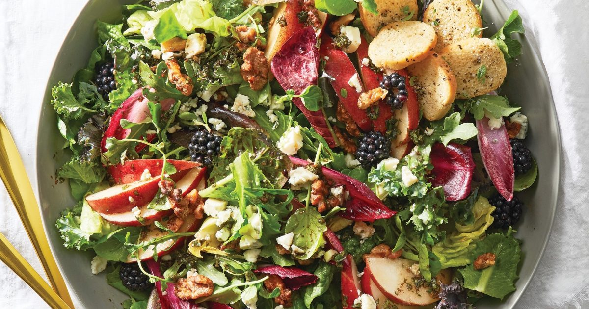 Pear & Gorgonzola Harvest Salad Recipe - Life:Beautiful Magazine