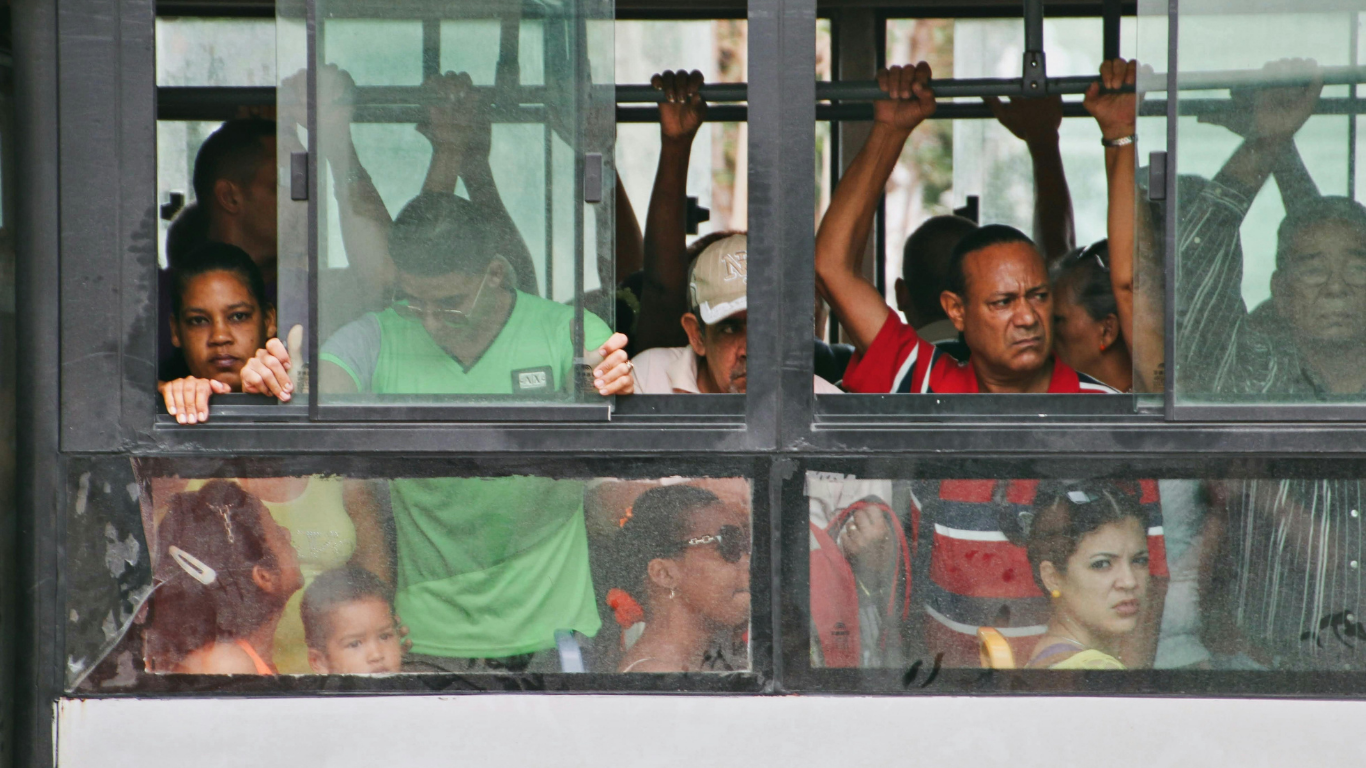 Standing in a Crowded Bus
