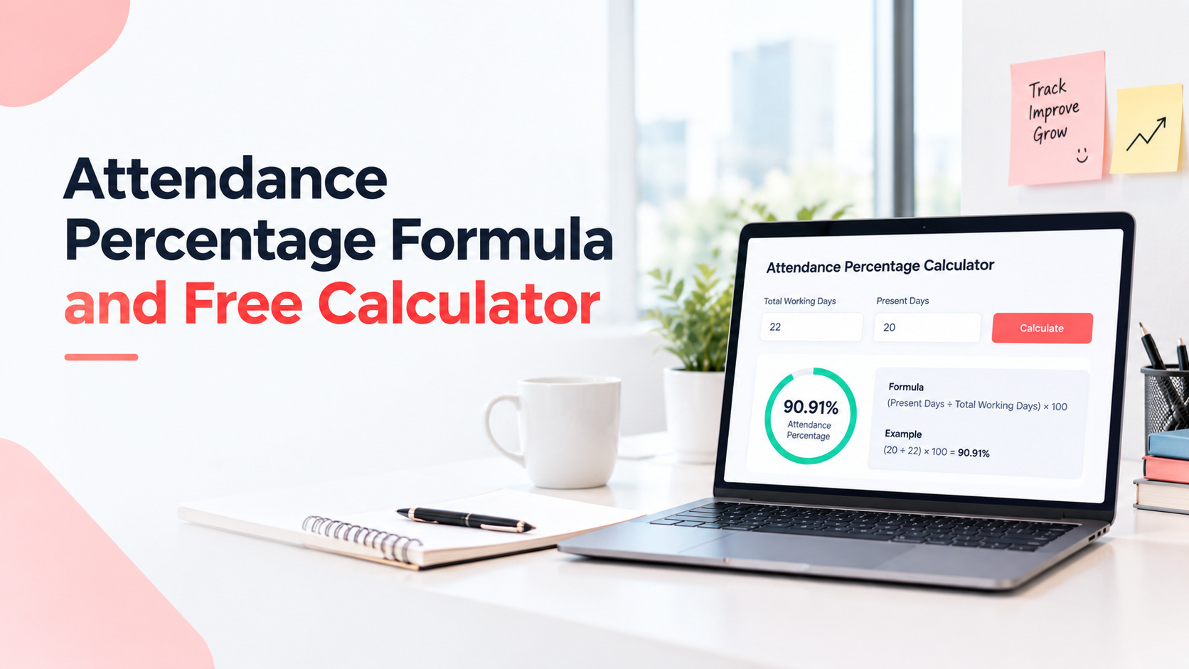 How to Calculate Attendance Percentage: Formula, Examples and Free Calculator