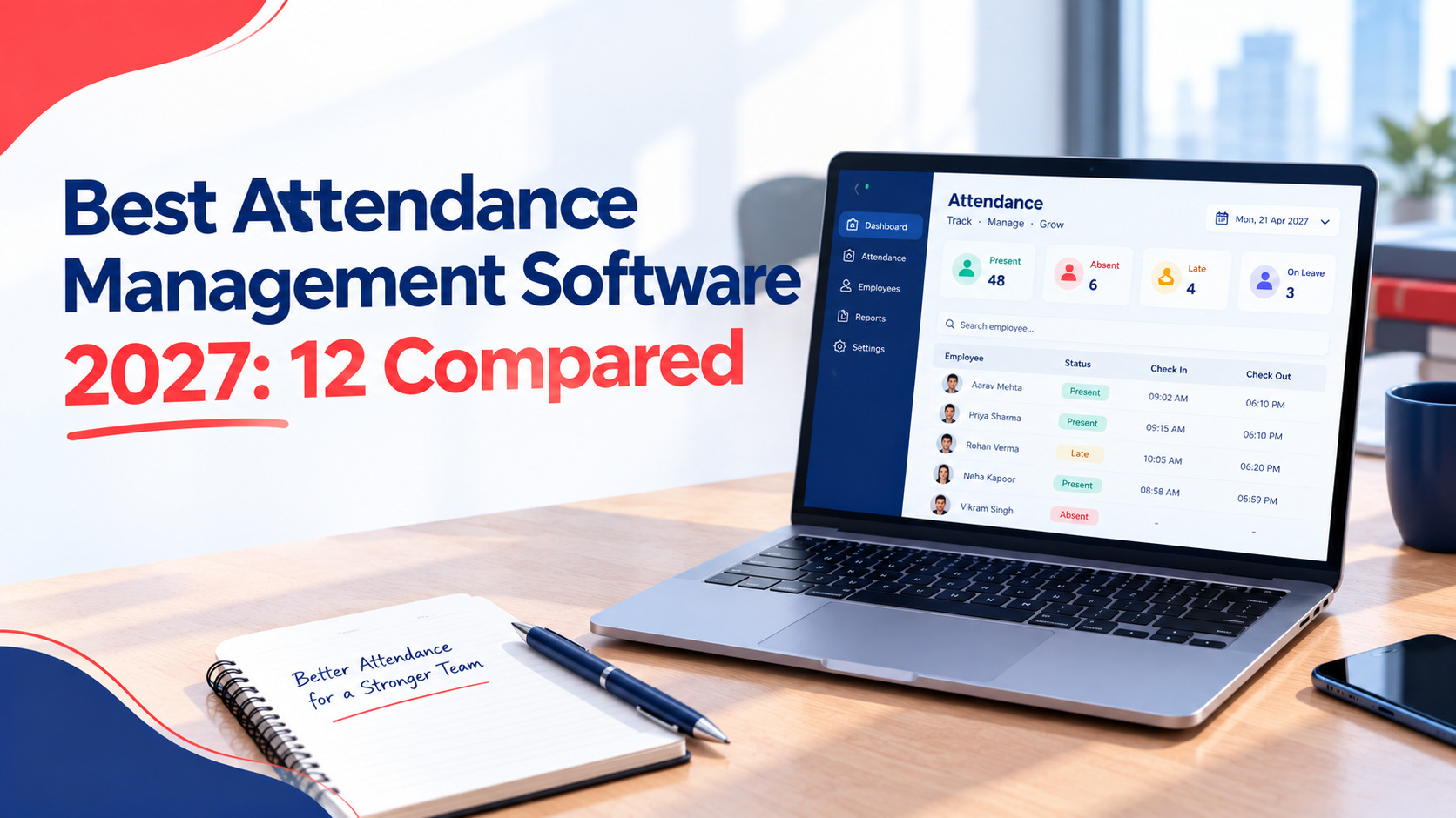 Best Attendance Management Software in 2027: 12 Tools Compared for SMEs (India, US, Europe)