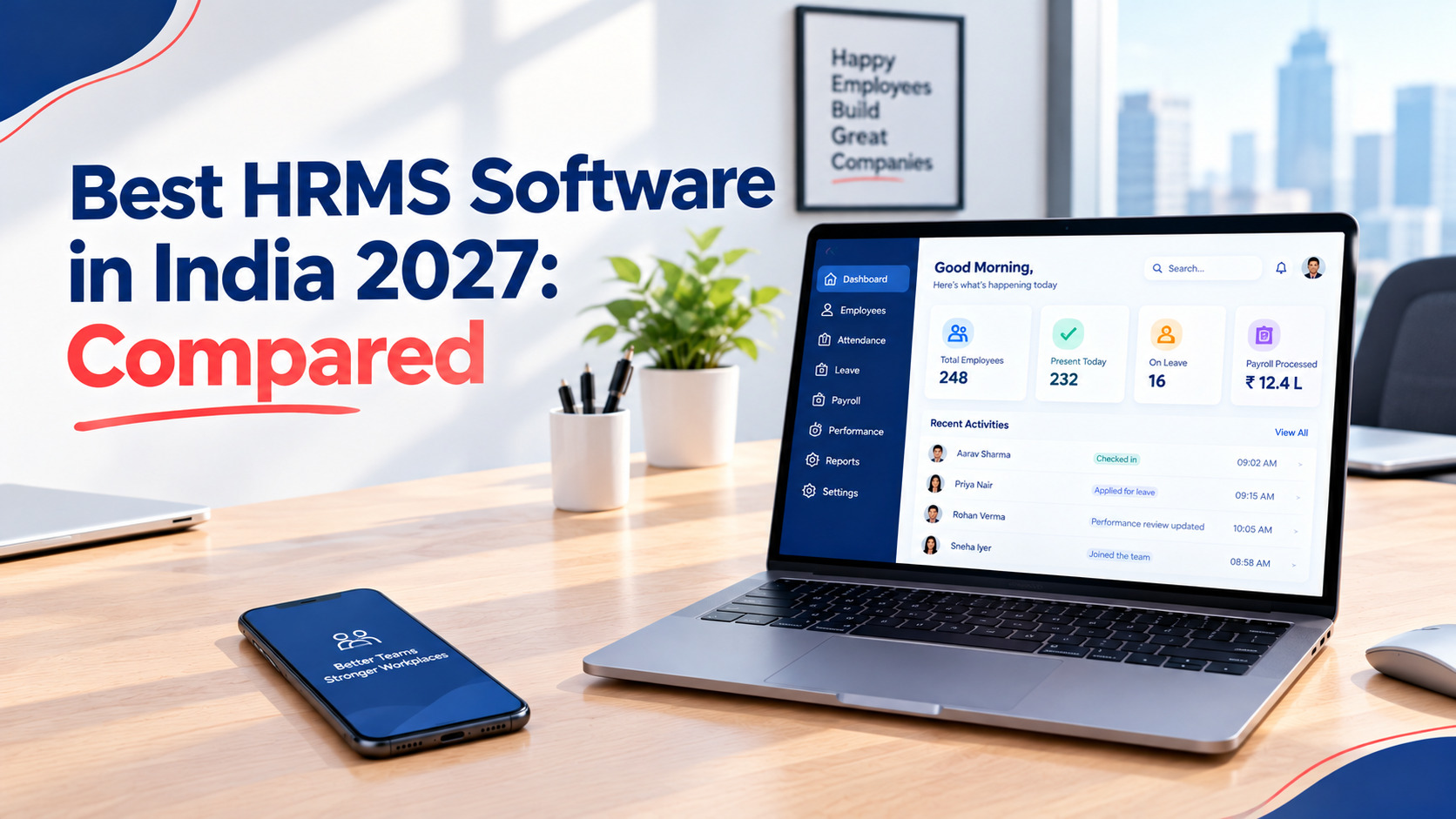 Best HRMS Software in India (2027): Features, Pricing and How to Choose for Your Company Size