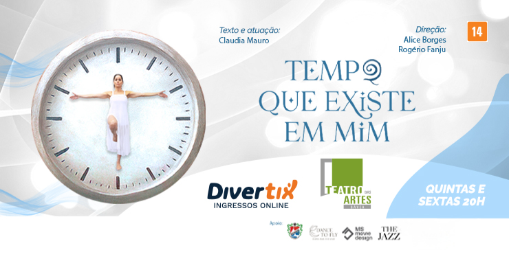 Banner da peça Tempo Que Existe Em Mim
