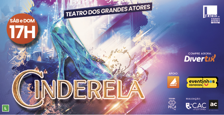 Banner da peça Cinderela