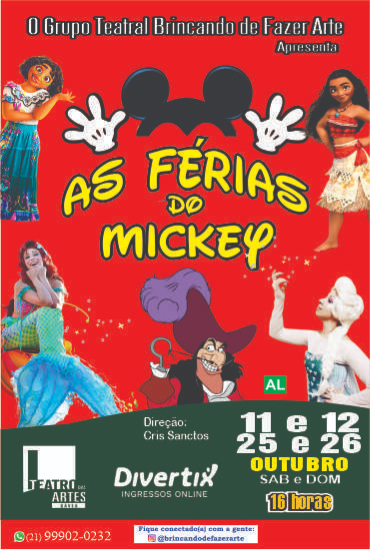 Capa da peça As Férias do Mickey