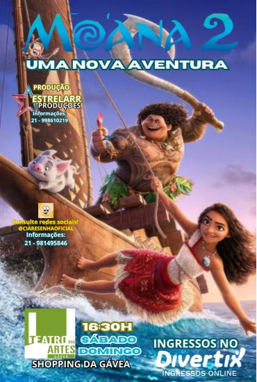 Capa da peça Moana 2