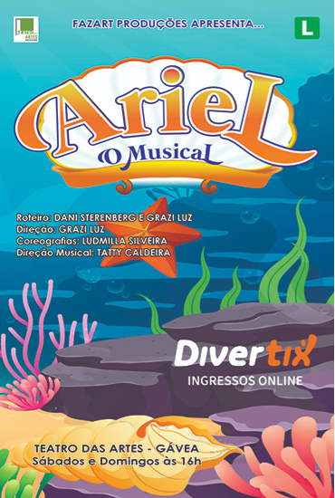 Capa da peça Ariel - O Musical