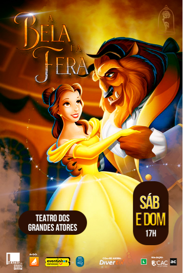 Capa da peça A Bela e a Fera