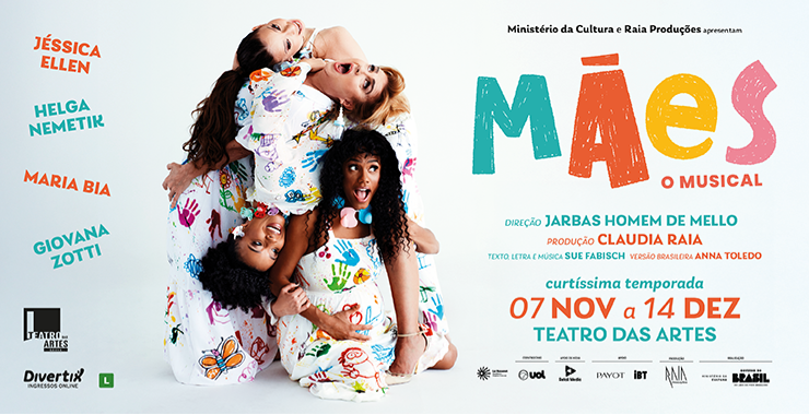 Banner da peça Mães, o Musical