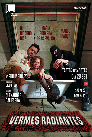 Capa da peça Vermes Radiantes