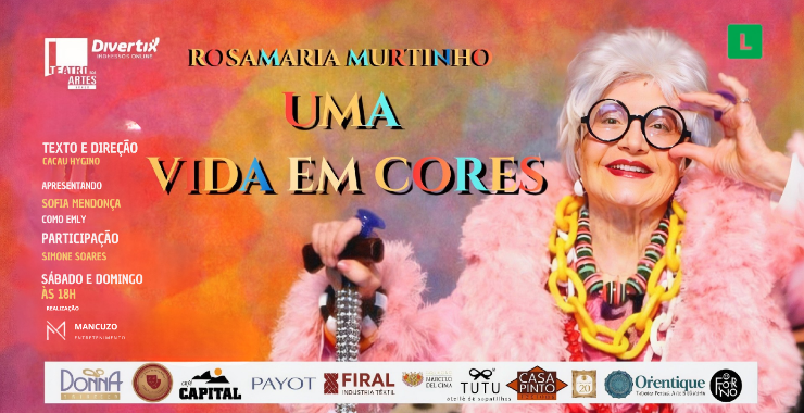 Banner da peça Uma Vida em Cores
