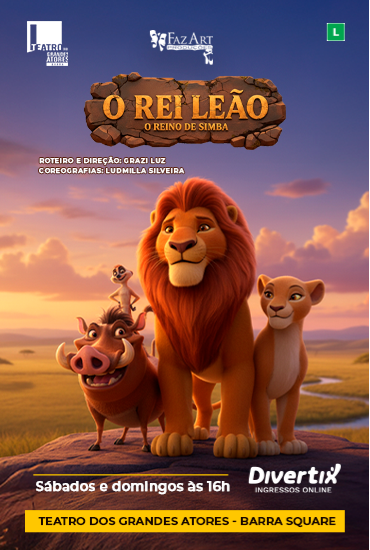 Capa da peça O Rei Leão - O Reino de Simba