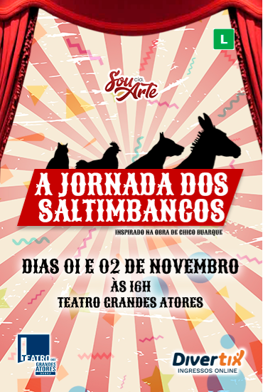 Capa da peça A Jornada dos Saltimbancos