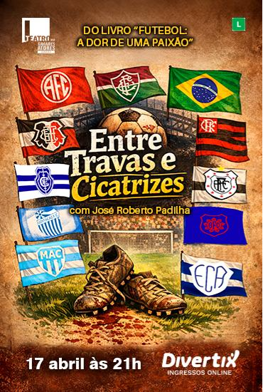 Capa da peça "Entre travas e cicatrizes"