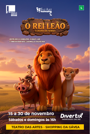 Capa da peça O Rei Leão - O Reino de Simba
