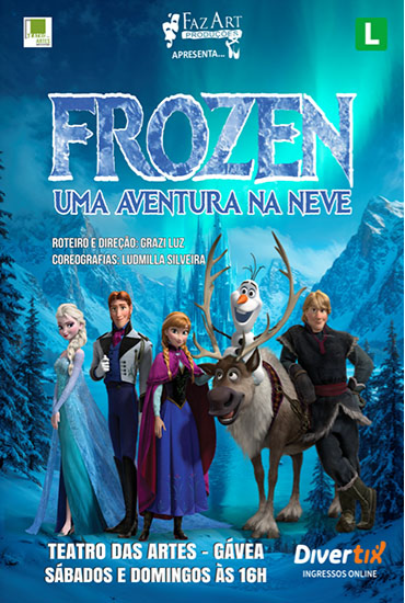 Capa da peça Frozen - Uma aventura na neve