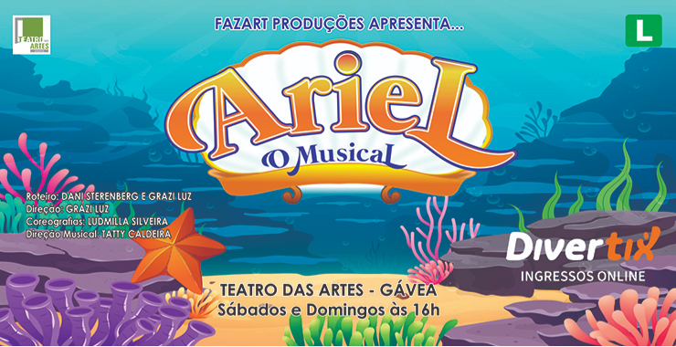 Banner da peça Ariel - O Musical