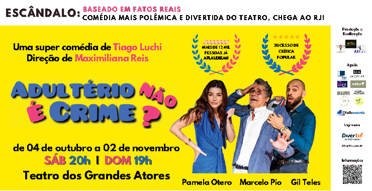 Banner da peça Adultério não é crime?
