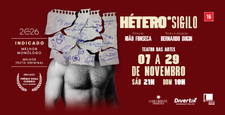 Banner da peça HÉTERO SIGILO
