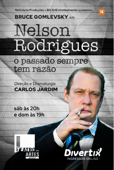 Capa da peça Nelson Rodrigues – O Passado Sempre Tem Razão
