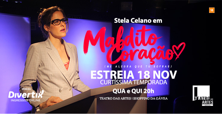 Banner da peça Maldito Coração