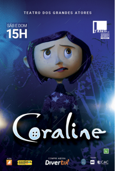Capa da peça Coraline